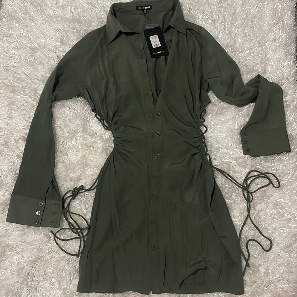 Fashion Nova Green Dress